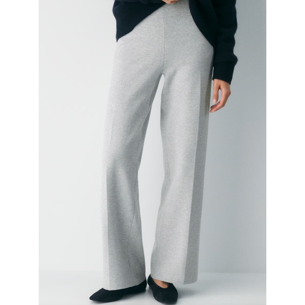 Aritzia The Group Souvenir Pant Wonder Yarn Heather Chrome Gray Lounge Size S